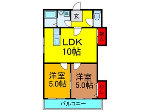 ロ－ズハイツの物件間取画像